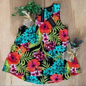 Anthropologie W5 Tank Blouse floral